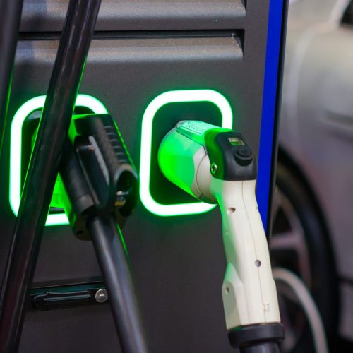 A modern electrical fast charger for the electrical cars or van.